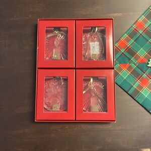 Crystal Holiday Ornament Set